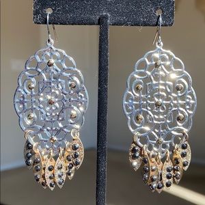 Silver and Gold Bohemian Earrings